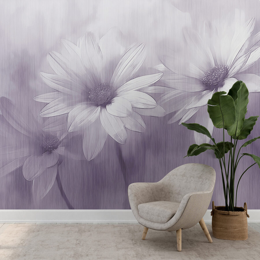 Grande plano de flores