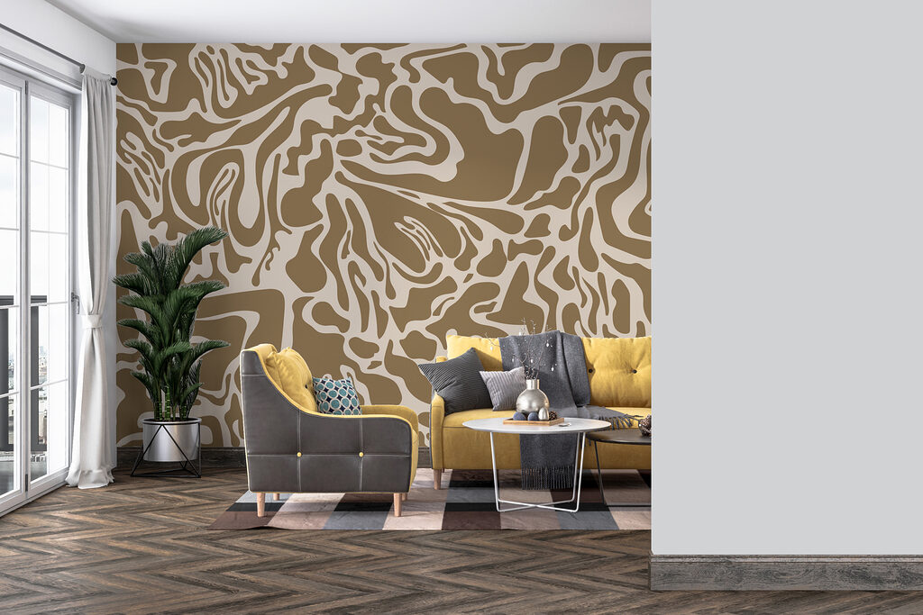 Brown and white pattern