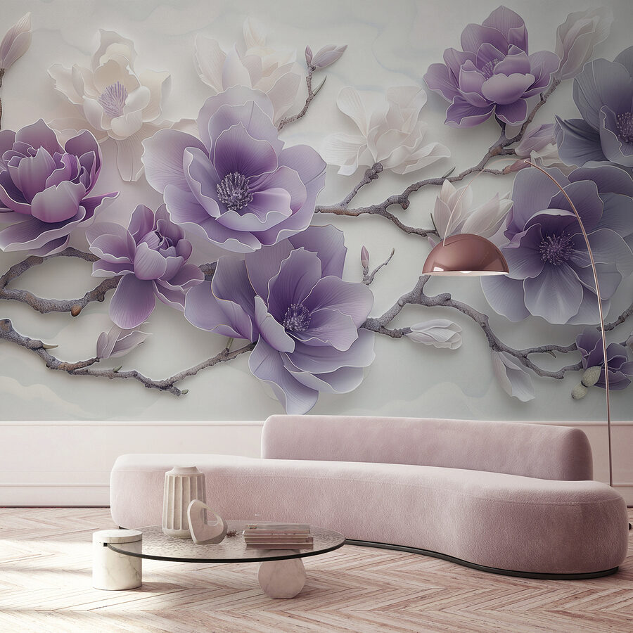 Grande plano de flores