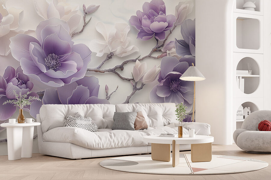 Grande plano de flores