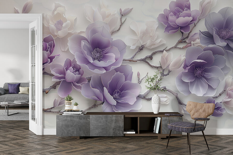 Grande plano de flores