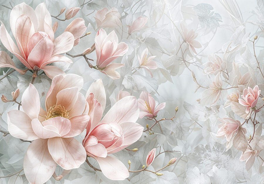 Grande plano de flores