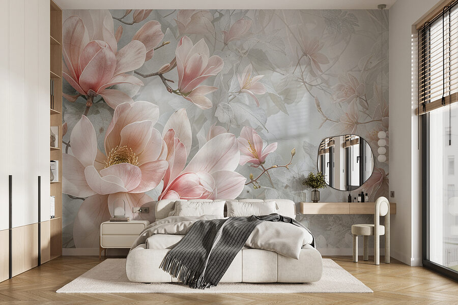 Grande plano de flores