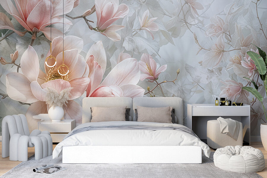 Grande plano de flores