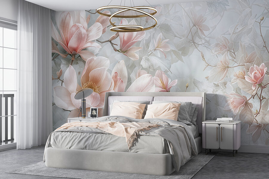 Grande plano de flores