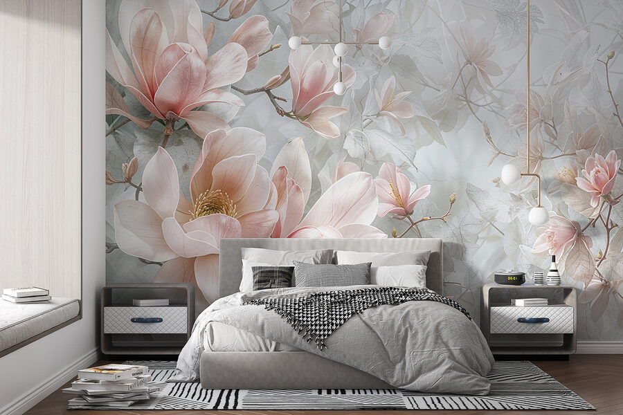 Grande plano de flores