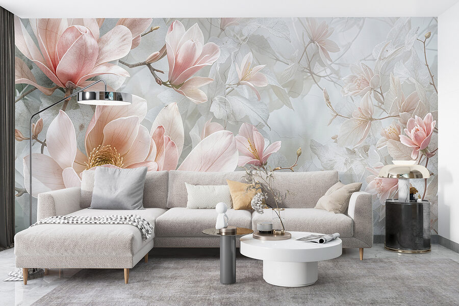 Grande plano de flores