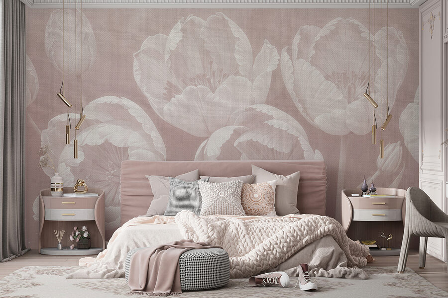 Grande plano de flores