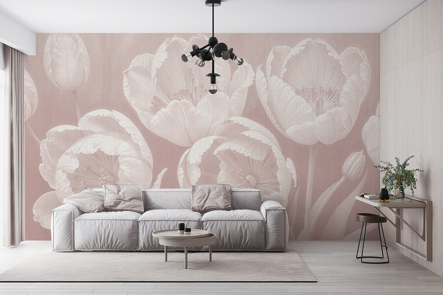 Grande plano de flores