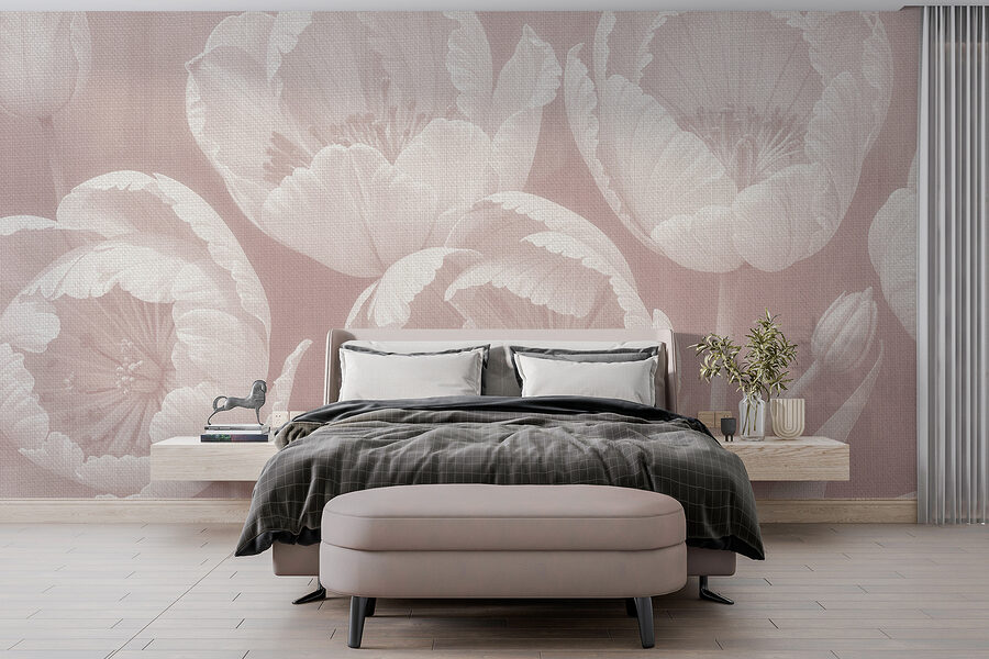 Grande plano de flores