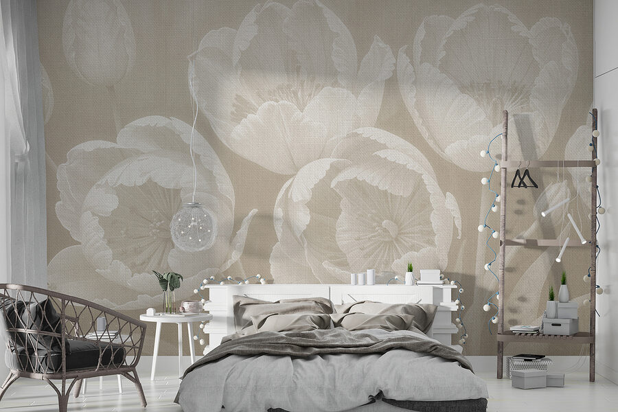 Grande plano de flores