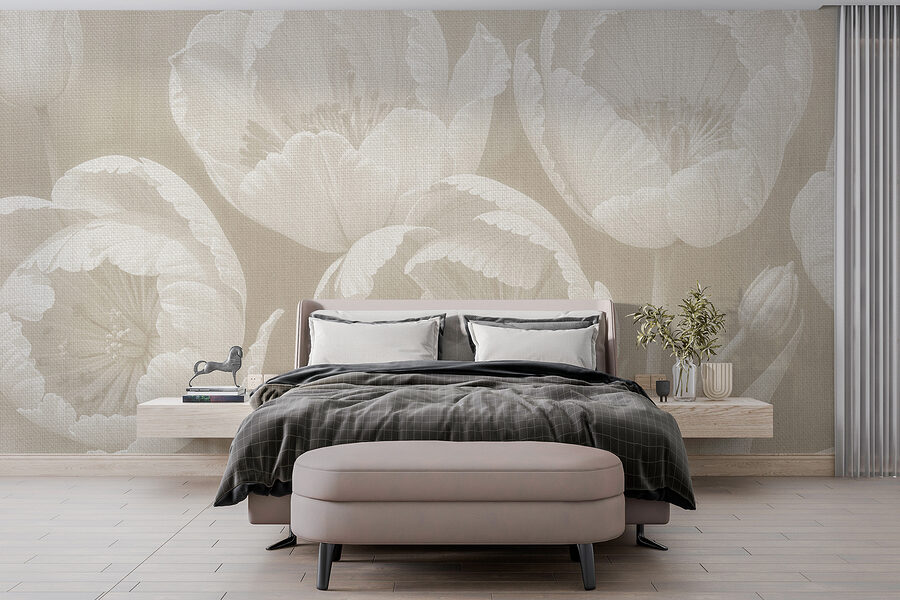 Grande plano de flores
