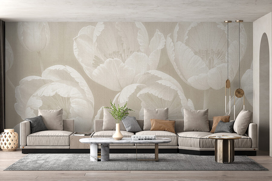 Grande plano de flores