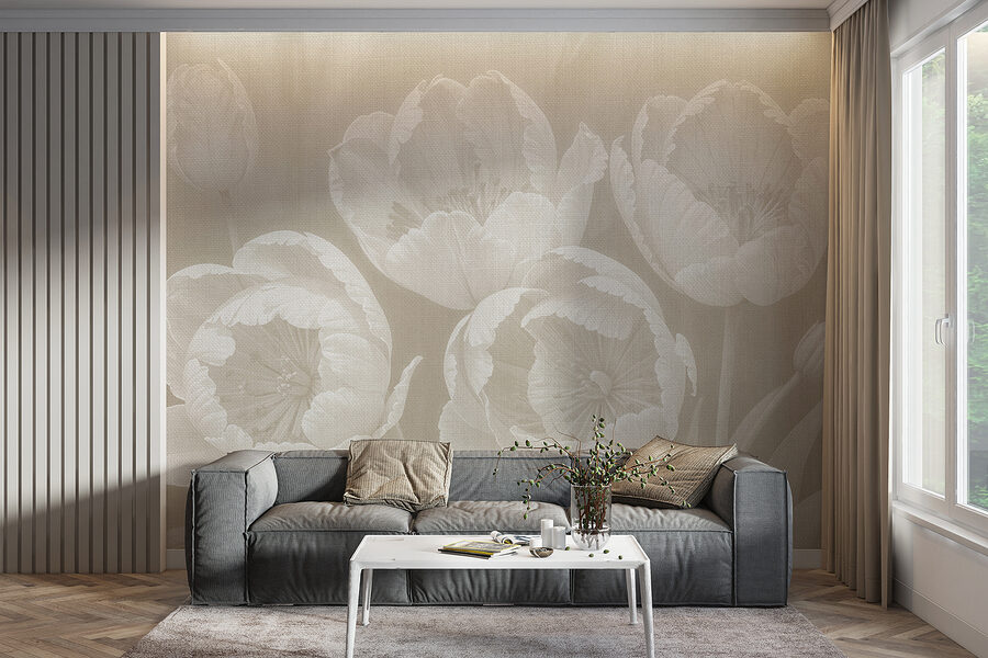 Grande plano de flores