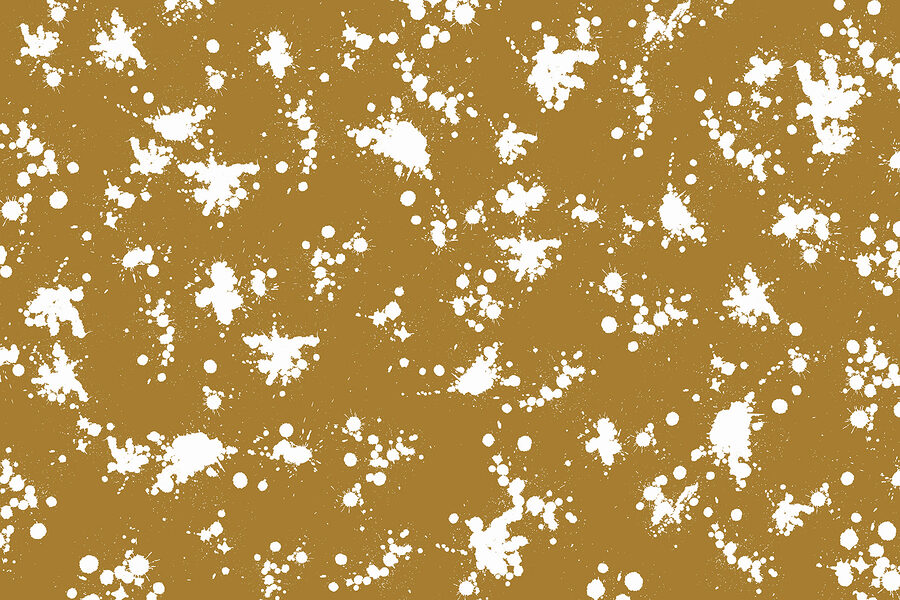 Papel de parede Salpicos de tinta branca e castanha - Image 4