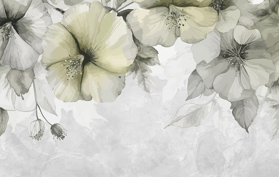 Grande plano de flores