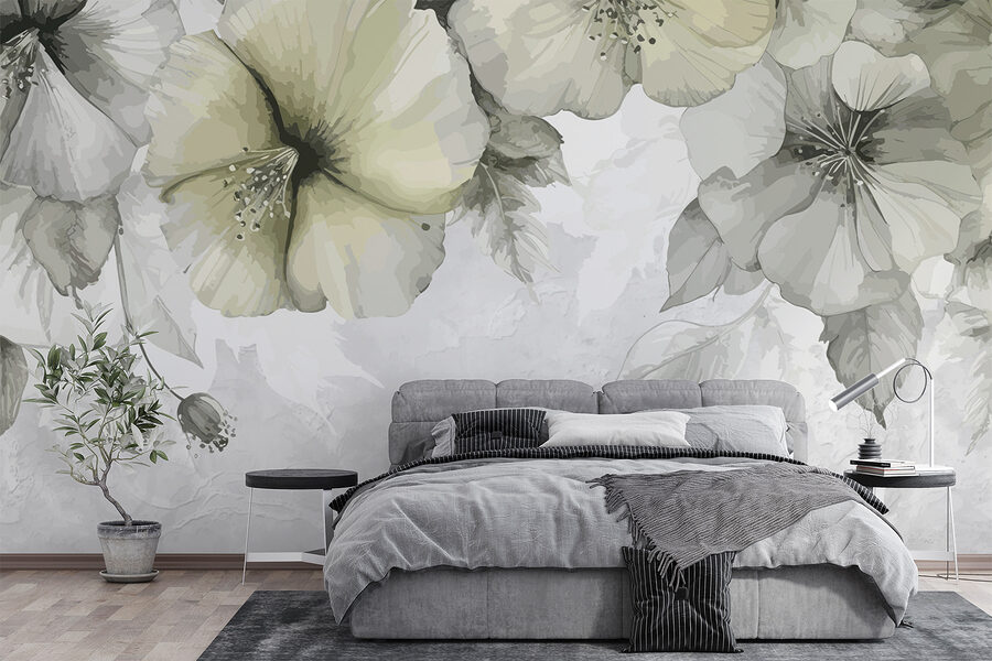 Grande plano de flores