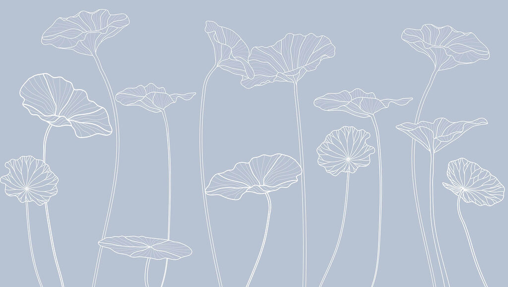 Desenho de linhas de flores Desenho de linhas de flores