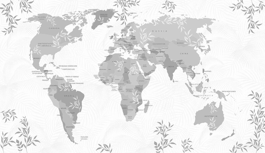 Papel de parede Mapa do mundo - Image 3