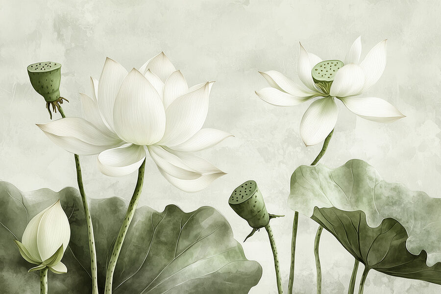 Grande plano de flores