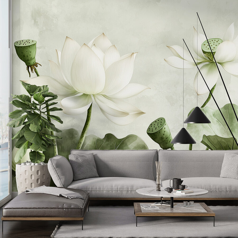 Grande plano de flores