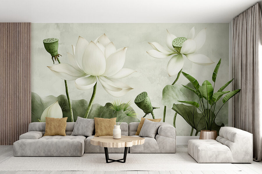 Grande plano de flores