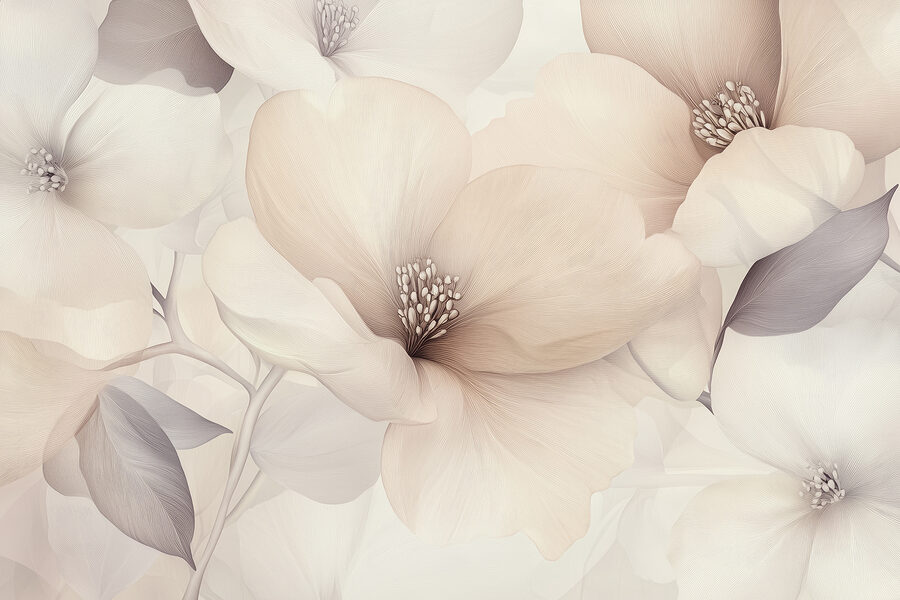Grande plano de flores