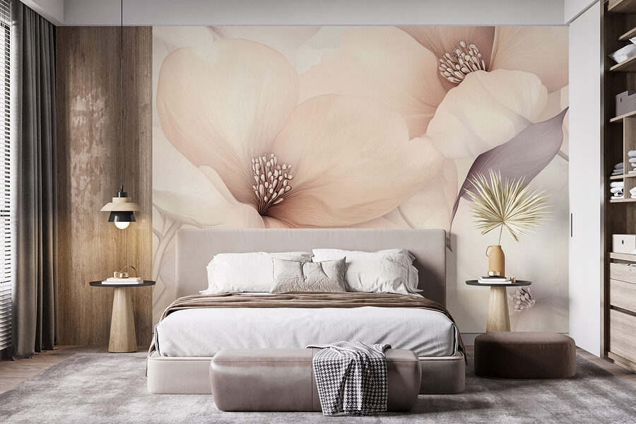 Grande plano de flores