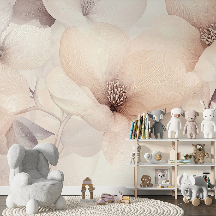 Grande plano de flores