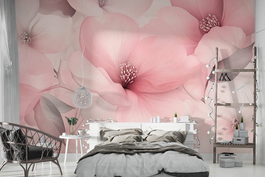 Grande plano de flores