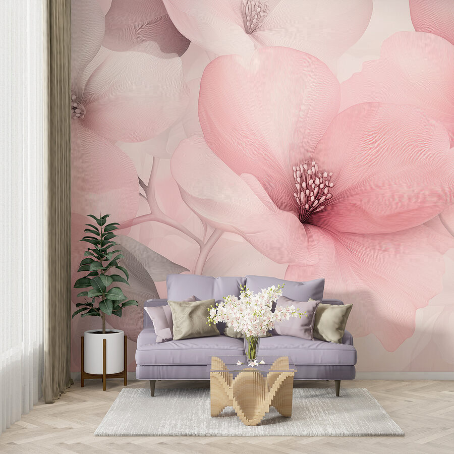 Grande plano de flores