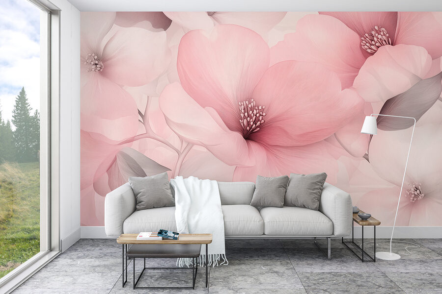 Grande plano de flores