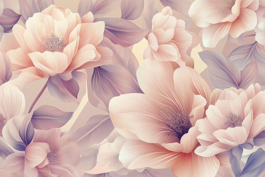 Papel de parede Grande plano de flores - Image 5