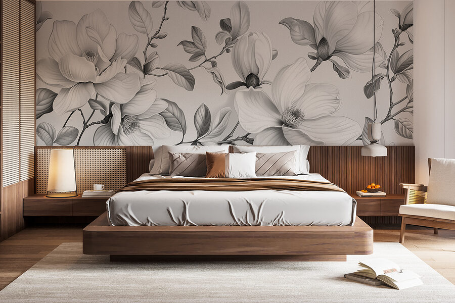 Grande plano de flores
