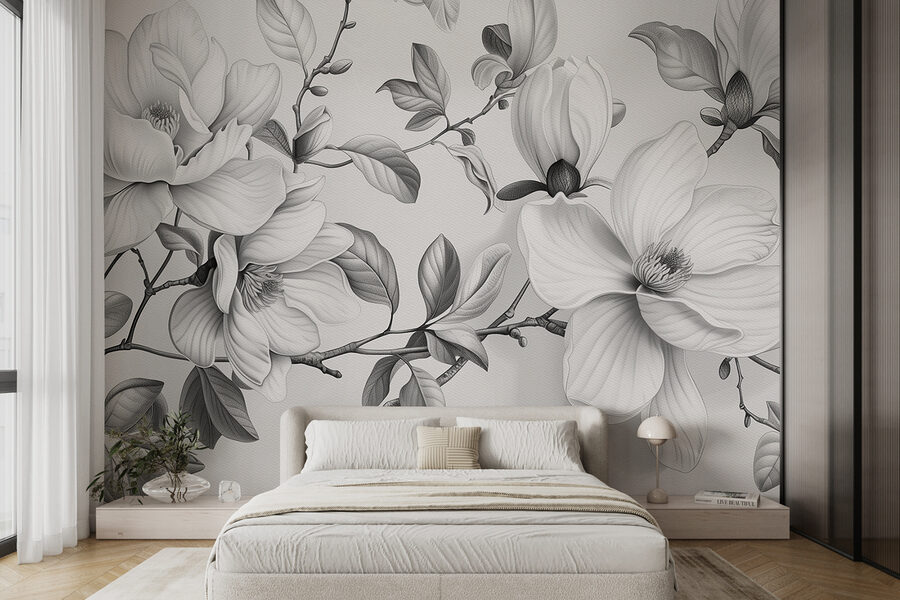 Grande plano de flores