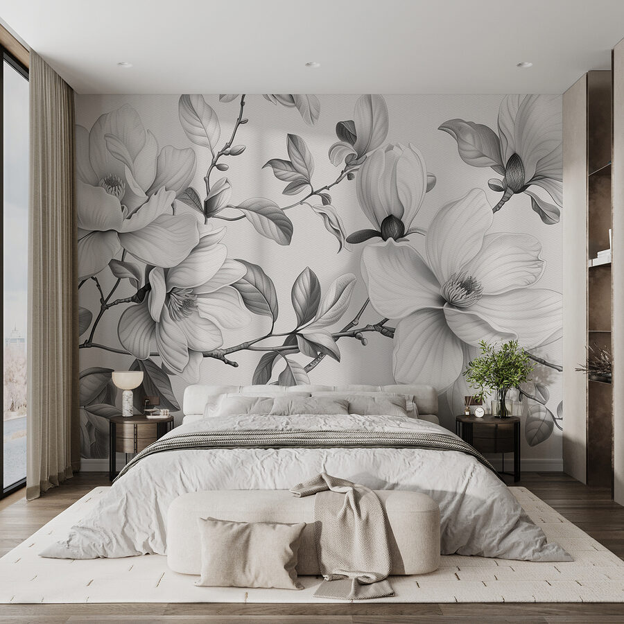 Grande plano de flores
