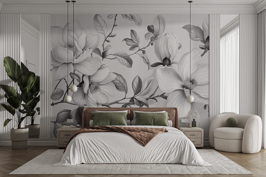 Grande plano de flores