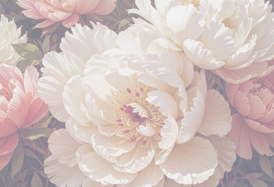 Grande plano de flores
