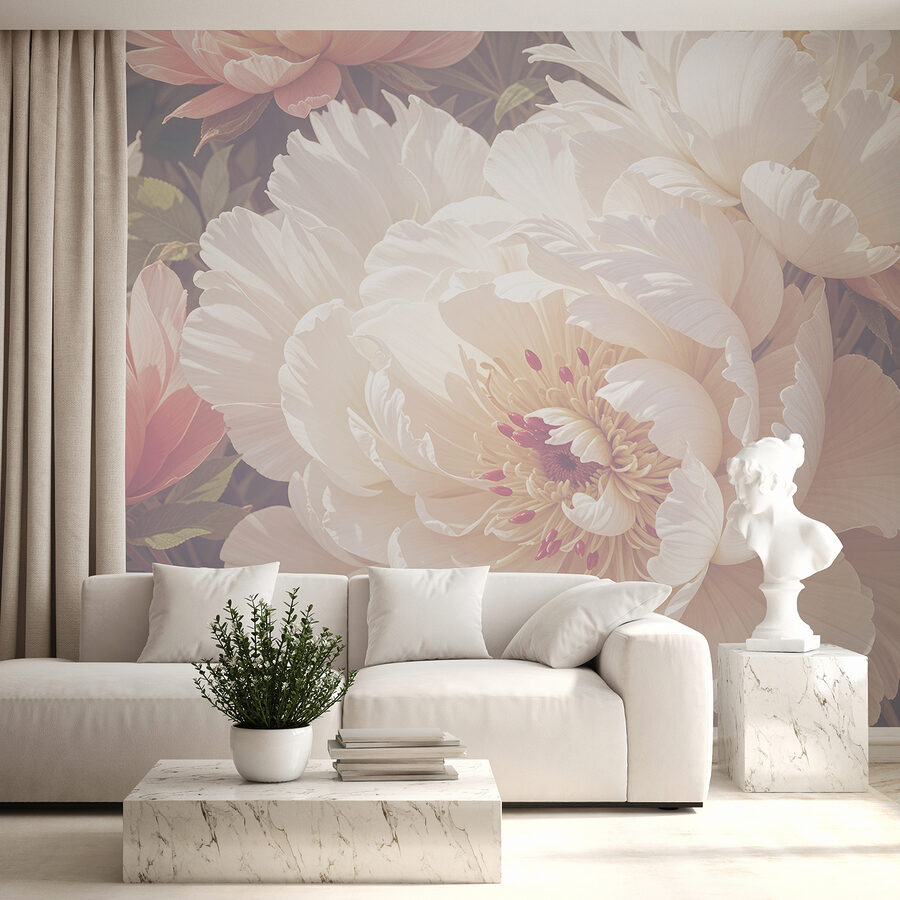 Grande plano de flores