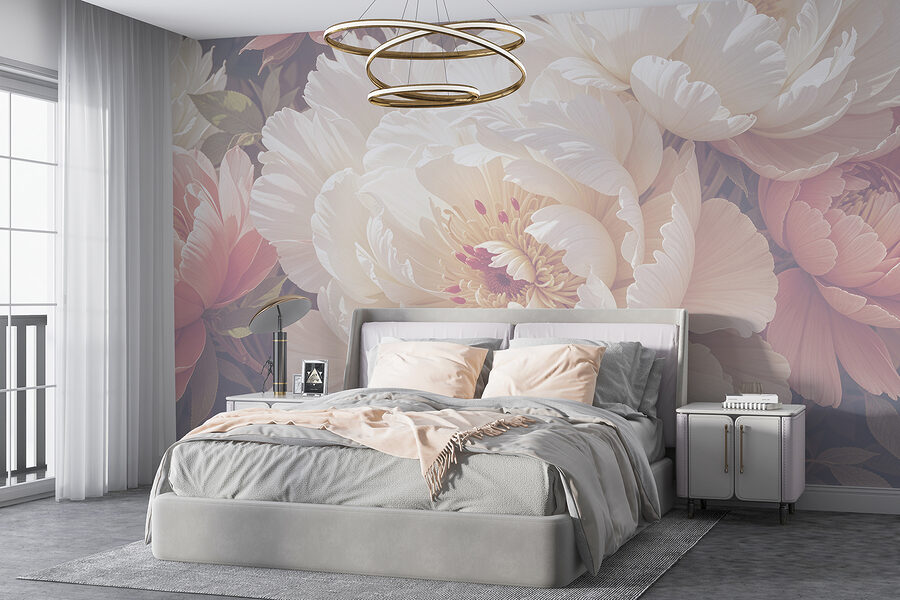 Grande plano de flores