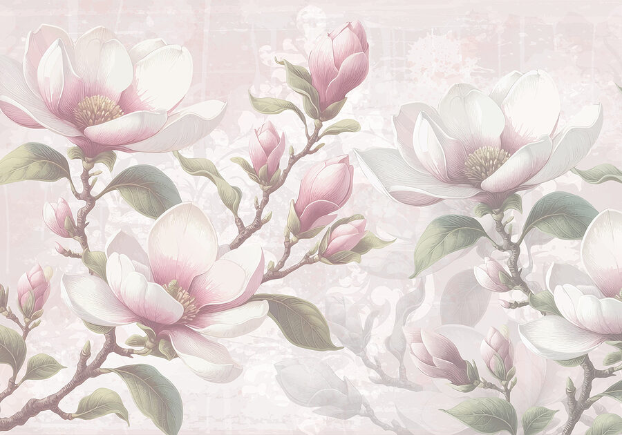 Grande plano de flores
