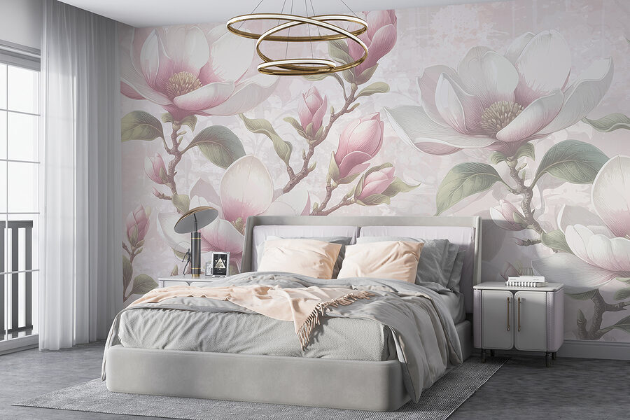 Grande plano de flores