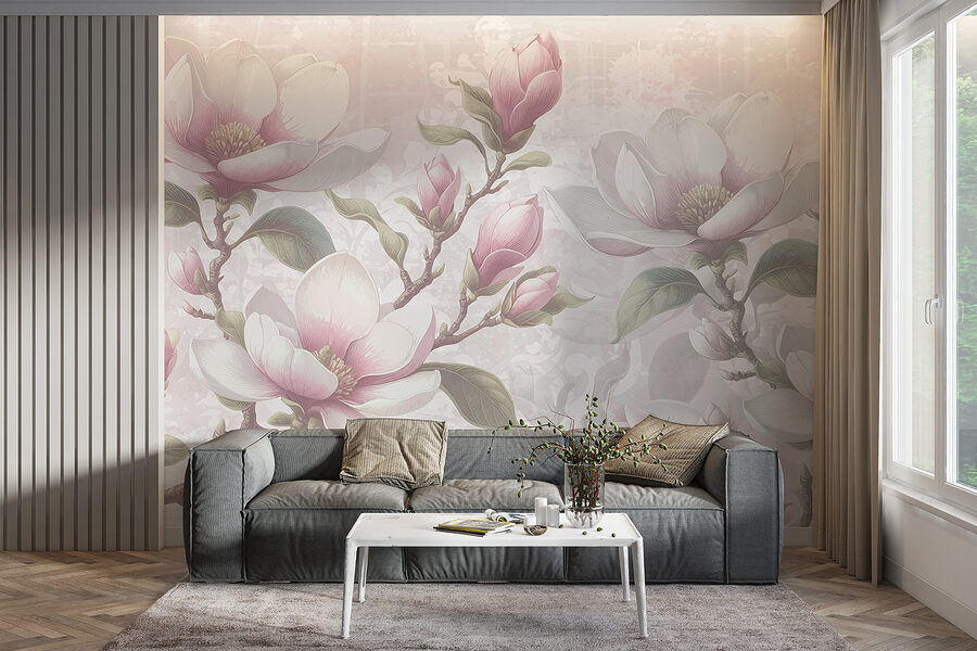 Grande plano de flores