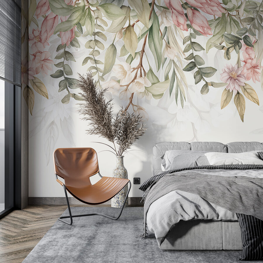 Grande plano de flores