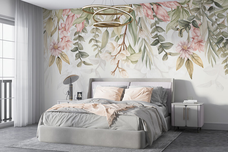 Grande plano de flores