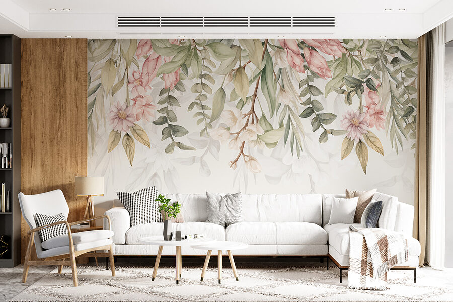 Grande plano de flores