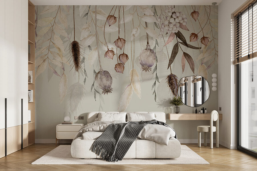 Grande plano de flores