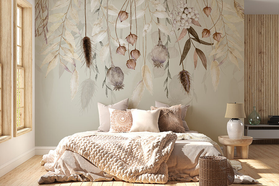 Grande plano de flores