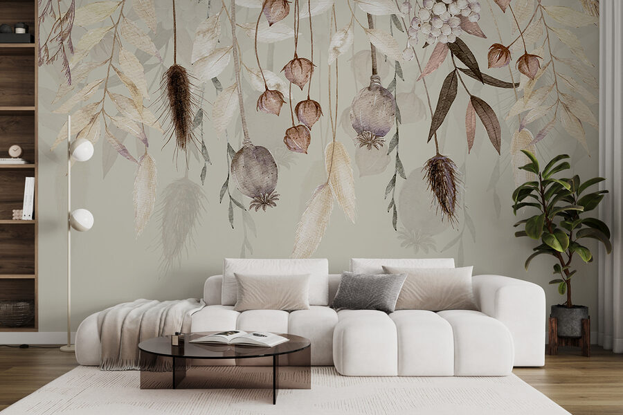 Grande plano de flores