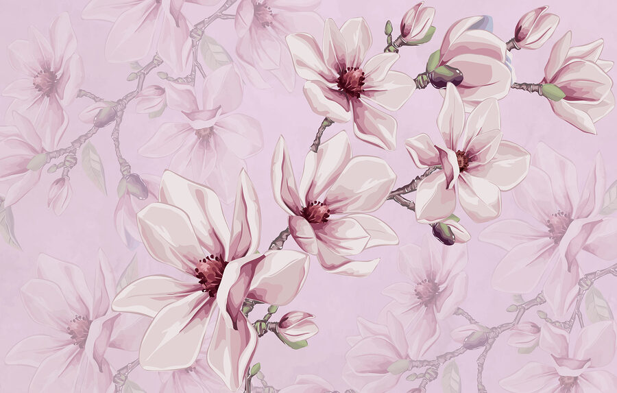 Grande plano de flores